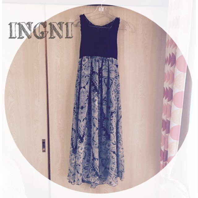 INGNI(イング)のINGNI  ペイズリー柄ワンピ レディースのワンピース(ロングワンピース/マキシワンピース)の商品写真