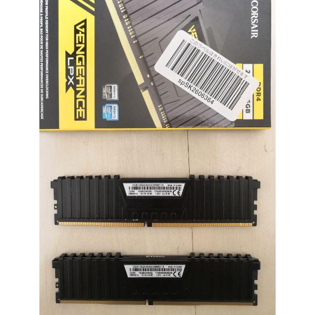 CORSAIR PC用メモリ DDR4-2666MHz 8GBx2 16GB スマホ/家電/カメラのPC/タブレット(PCパーツ)の商品写真