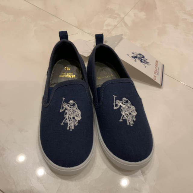 POLO RALPH LAUREN(ポロラルフローレン)のラルフローレンポロ U.S POLO ASSN. キッズ スリッポン スニーカー キッズ/ベビー/マタニティのキッズ靴/シューズ(15cm~)(スニーカー)の商品写真