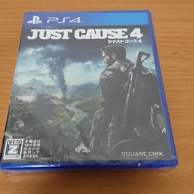 新品・未開封　PS4 ジャストコーズ4 JUST CAUSE4 エンタメ/ホビーのゲームソフト/ゲーム機本体(家庭用ゲームソフト)の商品写真