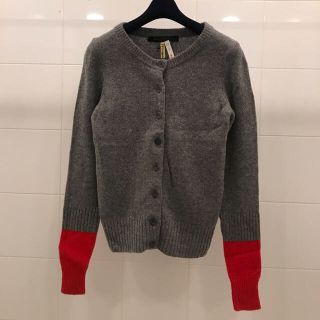 マークバイマークジェイコブス(MARC BY MARC JACOBS)の送料無料★美品 MARC BY MARC JACOBS バイカラーカーディガン(カーディガン)