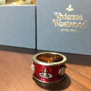 ヴィヴィアンウエストウッド(Vivienne Westwood)の【廃盤】ヴィヴィアン ウエストウッド キングリング 赤×ゴールド(リング(指輪))