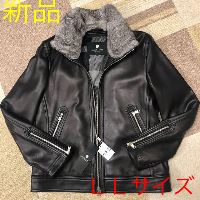 ブラックレーベル クレストブリッジ レザージャケット LLサイズ | フリマアプリ ラクマ