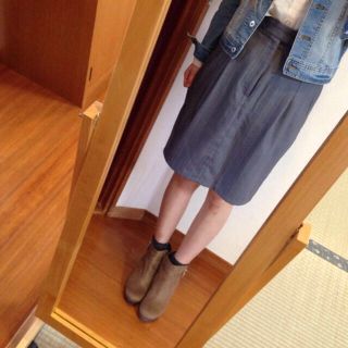 ページボーイ(PAGEBOY)のピンストライプ柄スカート❤️(ひざ丈スカート)