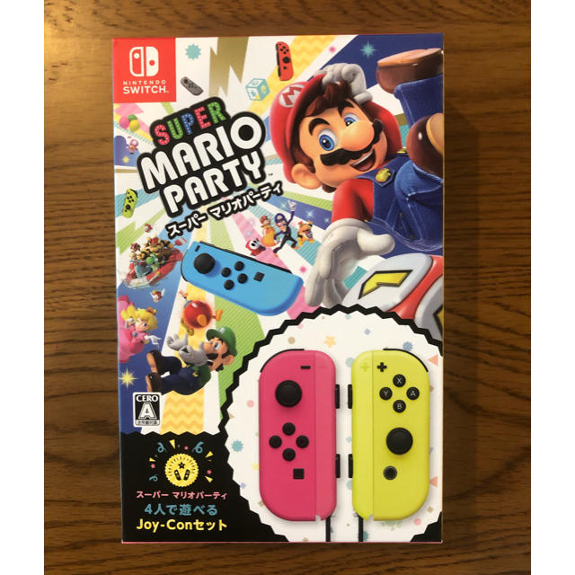 Nintendo Switch(ニンテンドースイッチ)のSUPER MARIO PARTY Joy-Con セット マリオ パーティ エンタメ/ホビーのゲームソフト/ゲーム機本体(家庭用ゲームソフト)の商品写真