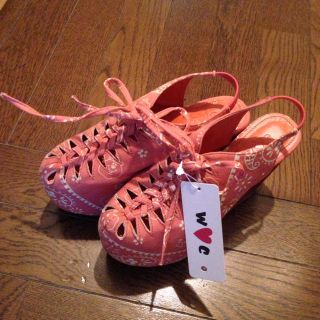 ダブルシー(WC)の再値下げ！w♡cバンダナ柄サボサンダル♡(サンダル)