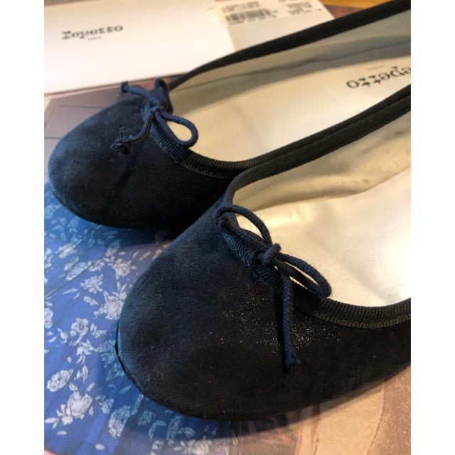 repetto(レペット)の美品repetto Ballerina Cendrillon 39やぎ革ブラック レディースの靴/シューズ(バレエシューズ)の商品写真