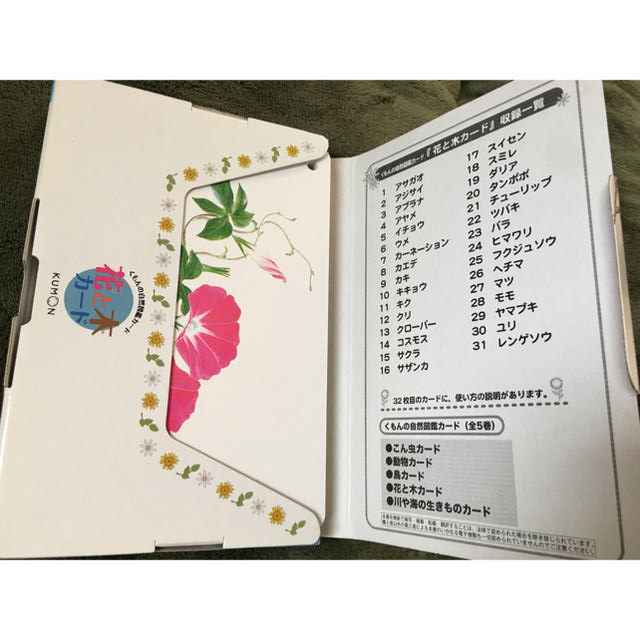 公文 花と木の絵 カード used エンタメ/ホビーの本(絵本/児童書)の商品写真