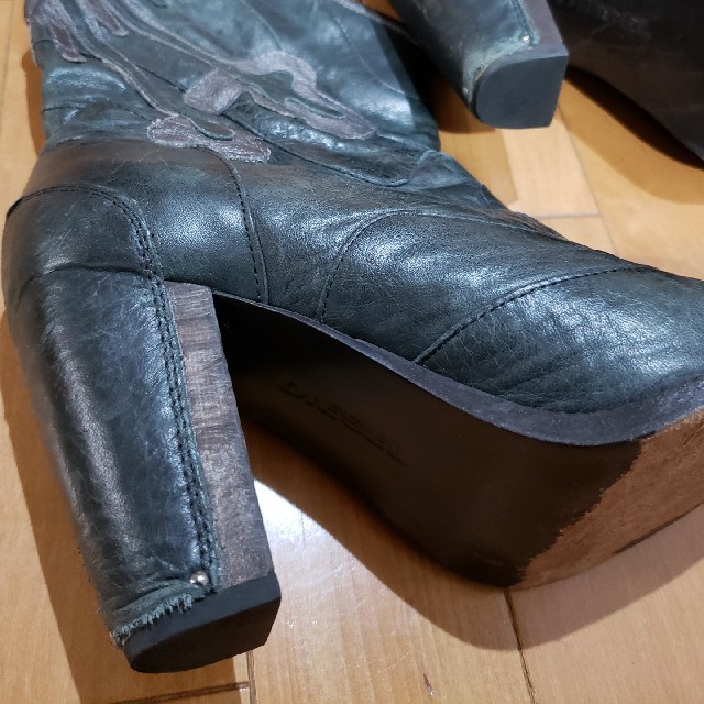 DIESEL(ディーゼル)のDIESEL ウエスタンブーツ 24cm レディースの靴/シューズ(ブーツ)の商品写真