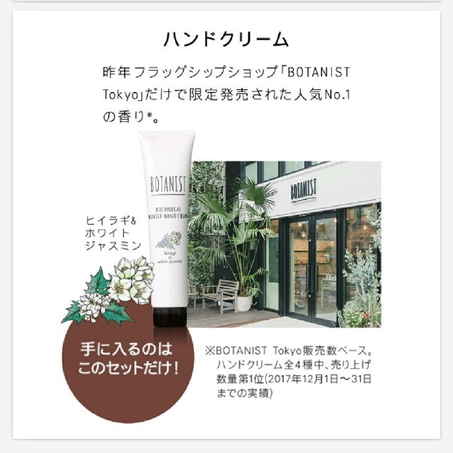 BOTANIST(ボタニスト)のボタニスト ハンドクリーム 新品・未開封 コスメ/美容のボディケア(ハンドクリーム)の商品写真