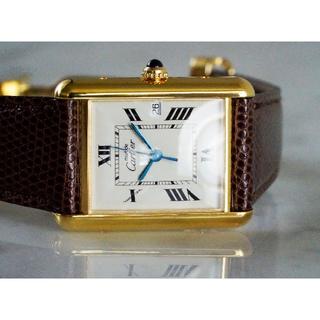 カルティエ(Cartier)の美品 カルティエ マスト タンク ホワイト デイト LM Cartier(腕時計(アナログ))
