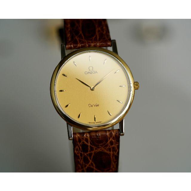 OMEGA(オメガ)の美品 オメガ デビル コンビ 18KYGベゼル メンズ Omega メンズの時計(腕時計(アナログ))の商品写真