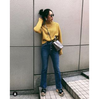 マウジー(moussy)のMOUSSY/side slit bottle neck knit(ニット/セーター)