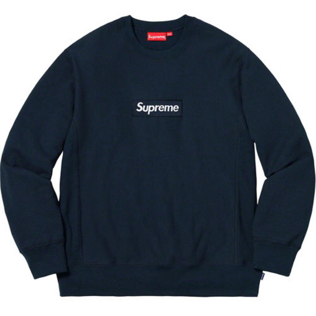 supreme boxlogo crewneck navy