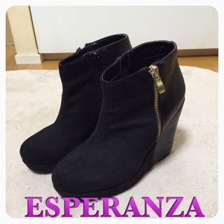 エスペランサ(ESPERANZA)のエスペランサ♡ウェッジソールブーツ(ブーツ)