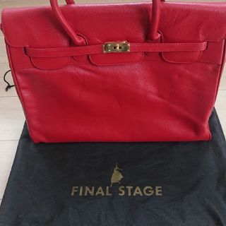 ファイナルステージ(FINAL STAGE)のFINAL STAGEレッドレザーバック(ハンドバッグ)