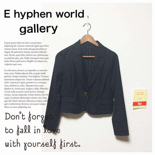 E hyphen world gallery(イーハイフンワールドギャラリー)のE hyphen world .. レディースのジャケット/アウター(テーラードジャケット)の商品写真