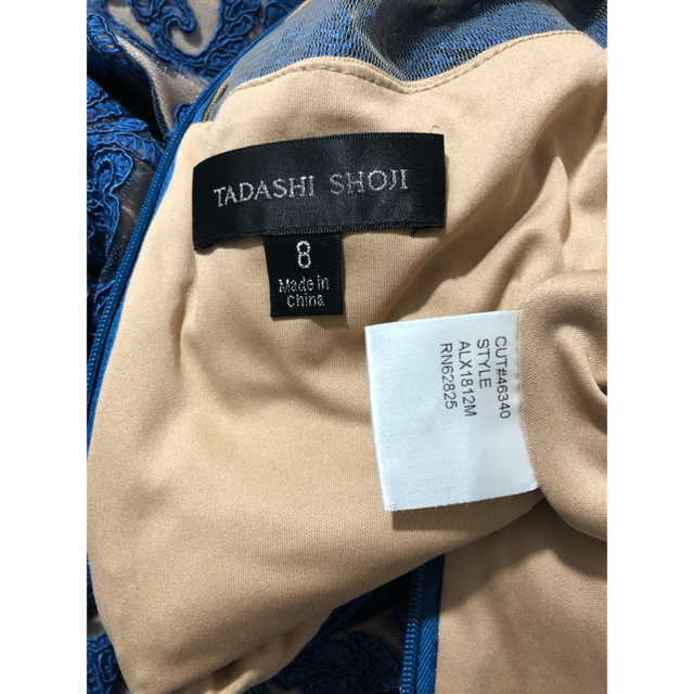 TADASHI SHOJI(タダシショウジ)の3点専用 新品 タダシショージ ワンピース ドレス　総レース　ブルー レディースのワンピース(ひざ丈ワンピース)の商品写真