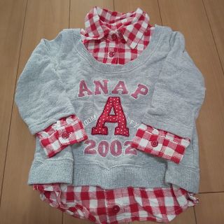 アナップキッズ(ANAP Kids)の90  ANAP  トレーナー(Tシャツ/カットソー)