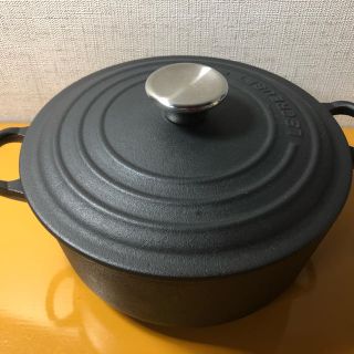 ルクルーゼ(LE CREUSET)のやっちん様専用　ルクルーゼココットロンドホーロー鍋20センチマットブラック(その他)