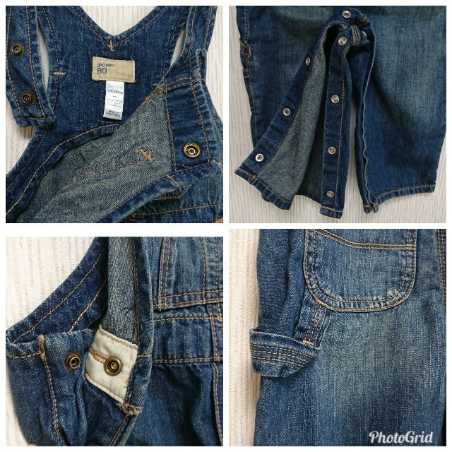 babyGAP(ベビーギャップ)の専用  新品 80☆baby GAP オーバーオール キッズ/ベビー/マタニティのベビー服(~85cm)(パンツ)の商品写真