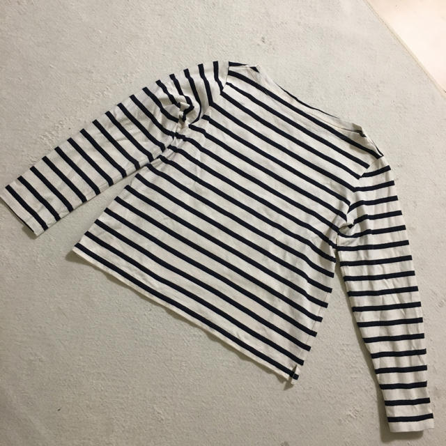 UNIQLO(ユニクロ)のボーダーシャツ レディースのトップス(Tシャツ(長袖/七分))の商品写真