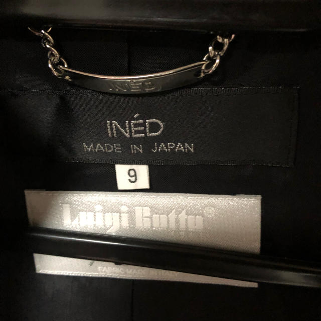 INED(イネド)のイネド　スカートスーツ　ノーカラー　サイズ9 レディースのフォーマル/ドレス(スーツ)の商品写真