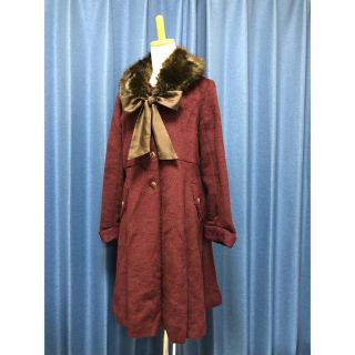 アクシーズファム(axes femme)の新品！axes femme ウール混バックデザインコート ダウンコート(ロングコート)