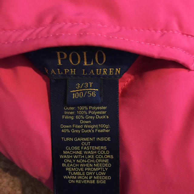 Ralph Lauren(ラルフローレン)のラルフローレン ダウンベスト 100 キッズ/ベビー/マタニティのキッズ服女の子用(90cm~)(ジャケット/上着)の商品写真