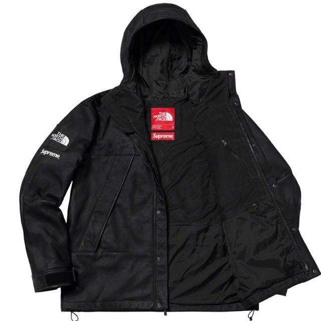 Supreme(シュプリーム)のL Supreme The North Face レザー マウンテンパーカー メンズのジャケット/アウター(レザージャケット)の商品写真