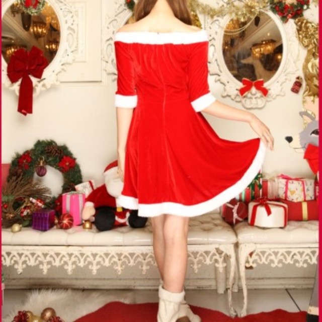 Christmasに★サンタワンピース エンタメ/ホビーのコスプレ(衣装)の商品写真