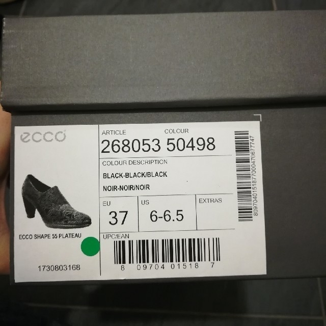 DIANA(ダイアナ)のecco 黒パンプス　23.5 レディースの靴/シューズ(ハイヒール/パンプス)の商品写真