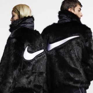 アンブッシュ(AMBUSH)のNIKE x AMBUSH jacket フェイクファージャケット Mサイズ(毛皮/ファーコート)