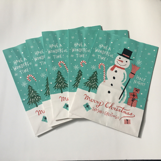 クリスマス紙袋 10枚(ラッピング/包装)
