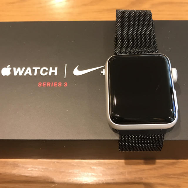 Apple Watch(アップルウォッチ)のApple Watch series3 38mm セルラー AppleCare＋ メンズの時計(腕時計(デジタル))の商品写真