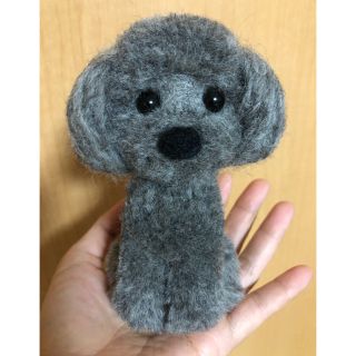 動物ぽんぽん トイプードル グレー(その他)