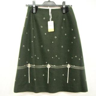 ミナペルホネン(mina perhonen)の未使用タグ付●mina 雪の日 スカート(ひざ丈スカート)