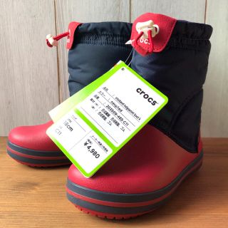 クロックス(crocs)の★新品正規品★クロックス ロッジポイント ウインター・スノーブーツ 17.5cm(ブーツ)