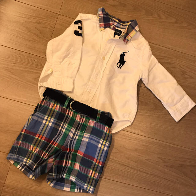 Ralph Lauren(ラルフローレン)のSmile様専用 Ralph Lauren3点セット  キッズ/ベビー/マタニティのベビー服(~85cm)(シャツ/カットソー)の商品写真