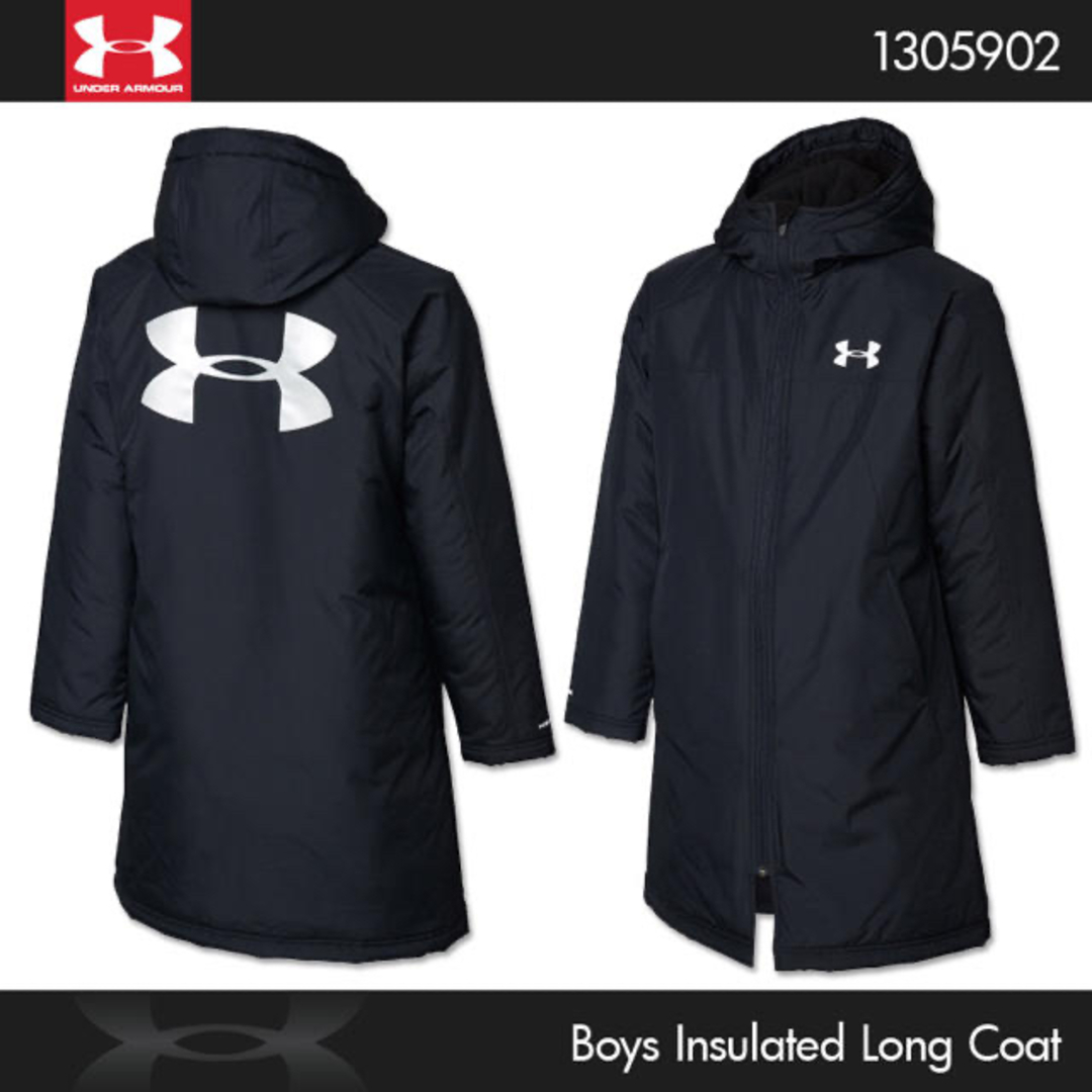 UNDER ARMOUR - アンダーアーマー ベンチコート YXL ブラック ジュニア UNDER ARMOUR - アンダーアーマー ベンチコート YXL ブラック ジュニア