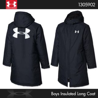 アンダーアーマー(UNDER ARMOUR)のアンダーアーマー ベンチコート YXL ブラック ジュニア ロングコート キッズ(コート)