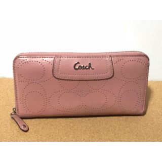 コーチ(COACH)のコーチ レザー 長財布 パンチング(財布)