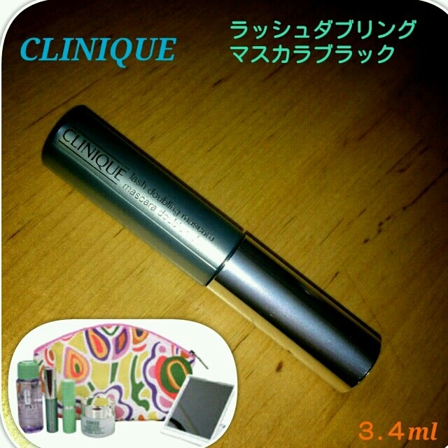 CLINIQUE(クリニーク)のｸﾘﾆｰｸ ラッシュダブリングﾏｽｶﾗ黒 コスメ/美容のベースメイク/化粧品(その他)の商品写真