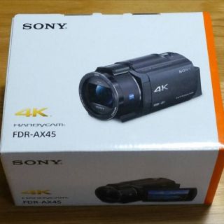 ソニー(SONY)の4Kビデオカメラ FDR-AX45 新品です(ビデオカメラ)