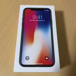 アイフォーン(iPhone)の送料無料 docomo iPhone X 64GB スペースグレー 新品未使用(スマートフォン本体)