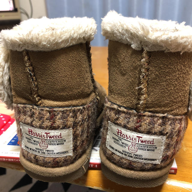 Harris Tweed(ハリスツイード)のみさうさぎ様専用 子供 ブーツ 18センチ ハリスツィード キッズ/ベビー/マタニティのキッズ靴/シューズ(15cm~)(ブーツ)の商品写真