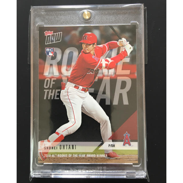 2018 Topps Now 大谷翔平カード 新人王記念(英語版) スポーツ/アウトドアの野球(記念品/関連グッズ)の商品写真