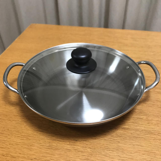 日本製鉄パエリア鍋【28㎝・ガラス蓋付き】の通販 by crescent|ラクマ
