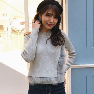 リエンダ(rienda)のリエンダ♡ H／Nフェザーknit TOP(ニット/セーター)