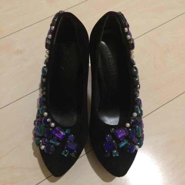 MURUA(ムルーア)のmuruaビジューパンプス レディースの靴/シューズ(ハイヒール/パンプス)の商品写真